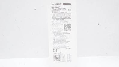 Avanos PNM-S3NC NeoMed Oral/Enteral Syringe W/Enfit Connector, 3ml